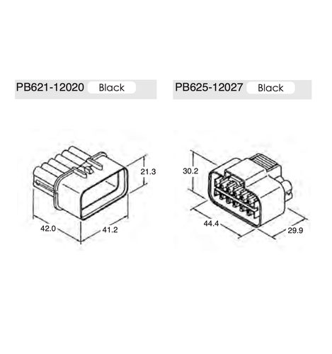 KUM 090 Series 12 pins Male Female Waterproof Connector PB625-12027 PB621-12020 - Picture 12 of 12