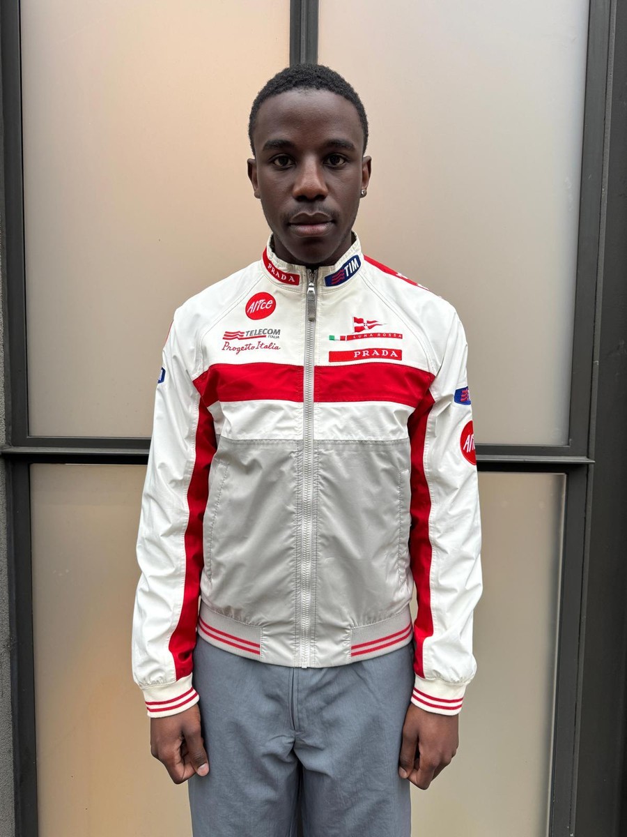 2003 PRADA LUNA ROSSA ジャケット Prada 2003 Luna Rossa Challenge Logo Jacket