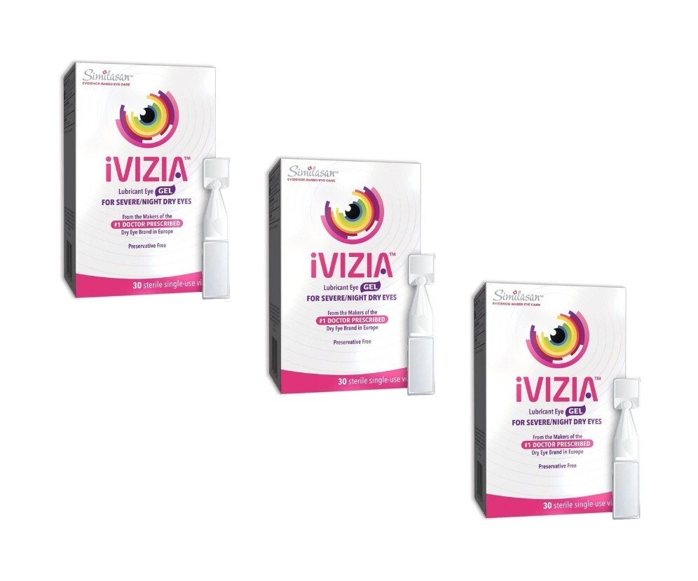 NEW iVIZIA Lubricant Eye Gel for Severe & Nighttime Dry Eye Relief