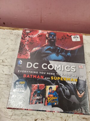 DC Comics Batman & Superman 2 Books Dark Knight Man of Steel Defend Earth NEW