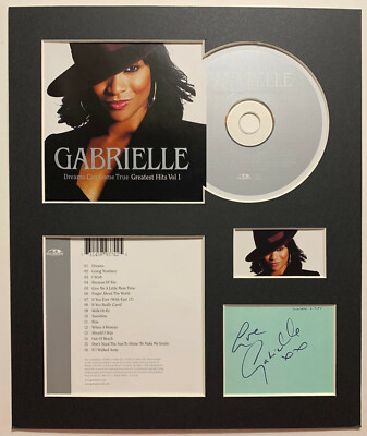 GABRIELLE - Signed Autographed - GREATEST HITS VOL1 - Album Display