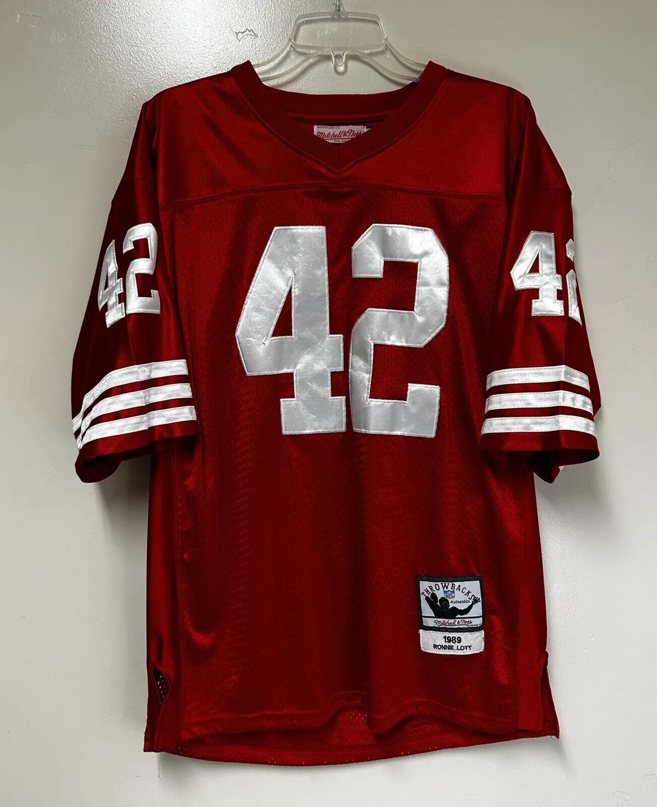mitchell and ness ronnie lott throwback jersey