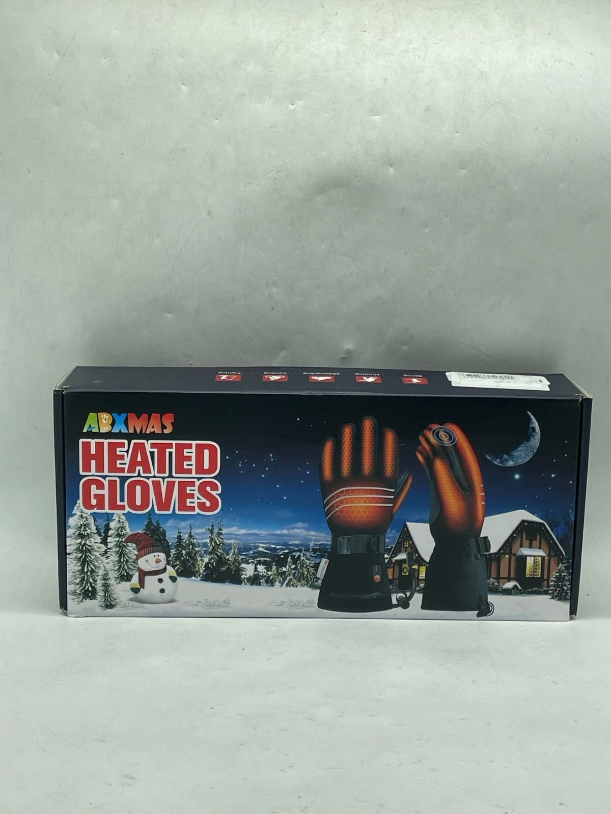 Heated Gloves for Men Women,7.4V 6400 mAh Electric Battery Heated Ski SIZE L