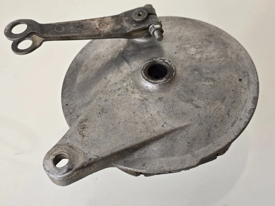 1969 Yamaha CT1 175 Enduro Задняя Тормозная Задняя Пластина с Обувью Рычагом Привода - Изображение 3 из 4