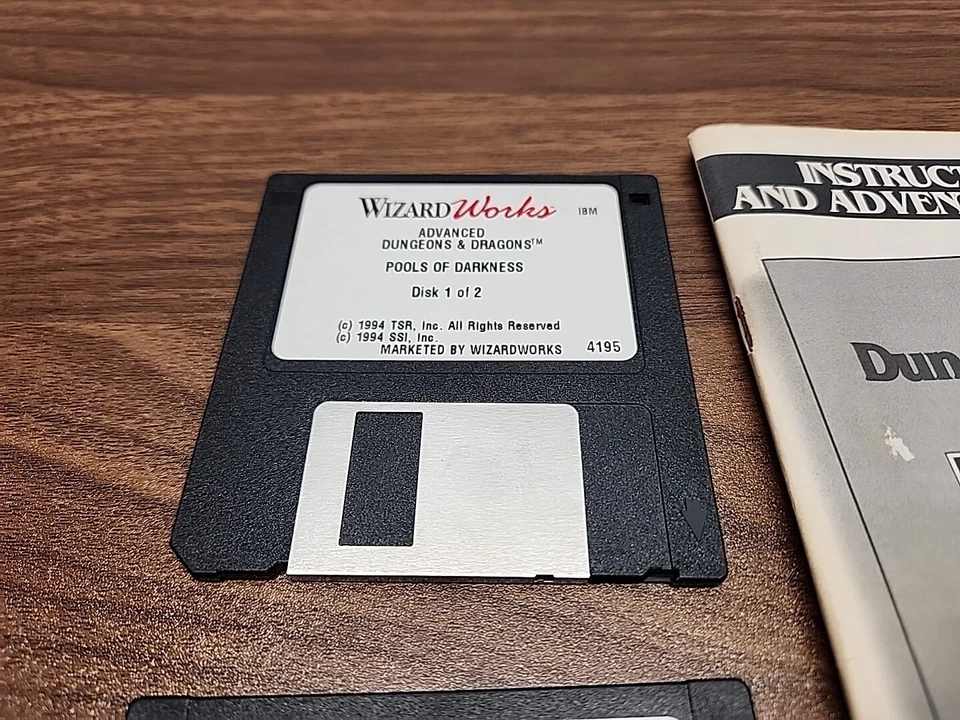 Advanced Dungeons & Dragons: Pools of Darkness ~ PC Game 1994 ~ DnD ~ Vintage - Image 2 of 4