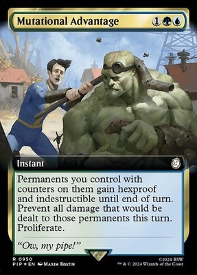 Mutational Advantage R Extended Art Surge Foil #950 | PIP Fallout | MTG