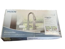 NEW MOEN Sperry 87696EWSRS Touchless Pulldown Kitchen Faucet Stainless B21