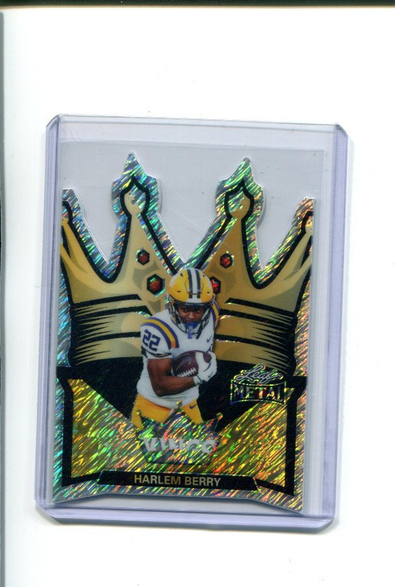 2026 Leaf Metal Football Scoring Kings Silver Shimmer Harlem Berry 7/12
