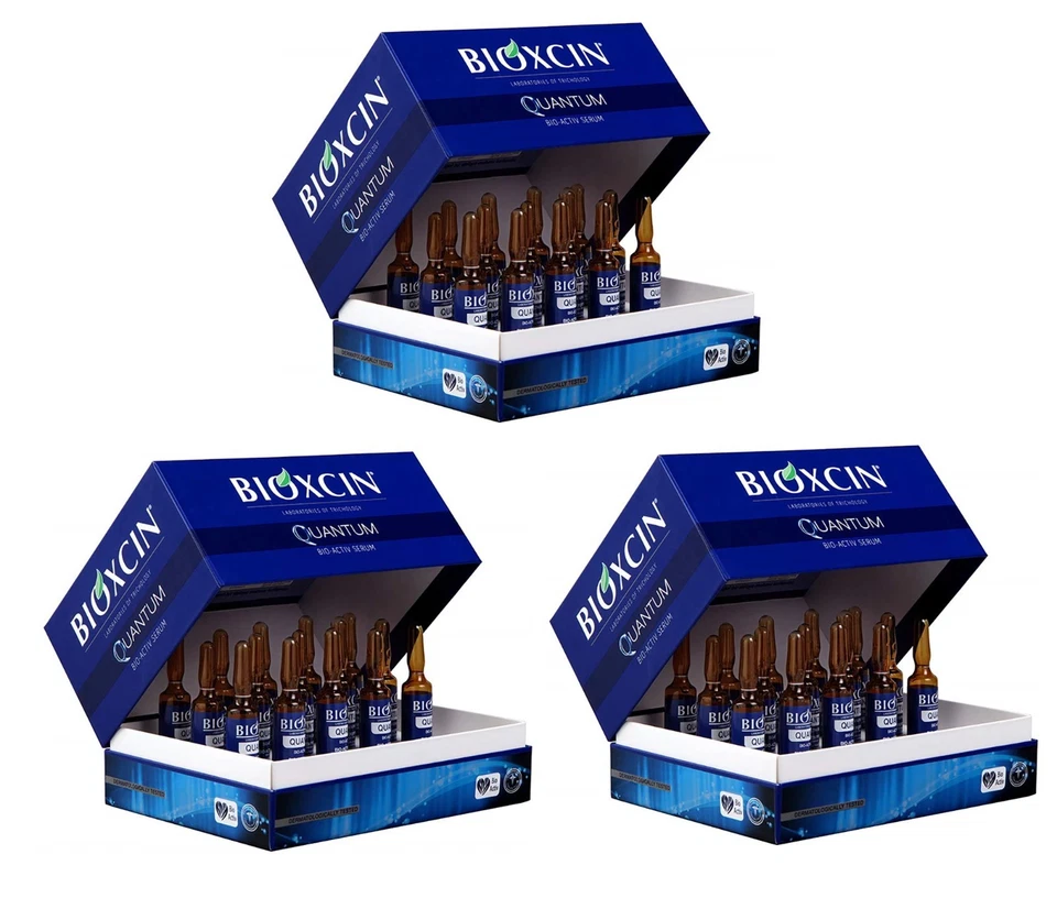 Bioxcin Quantum Bio-Activ Péptidos Suero 15x6 ml Tratamiento Anti Pérdida de Cabello Foto 3 de 3