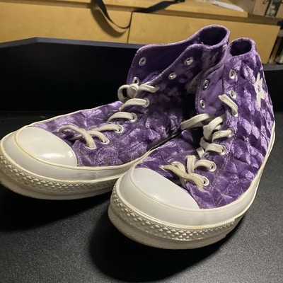 Converse Golf Le Fleur x Chuck 70 High Quilted Velvet Tillandsia purple 11.5 Men