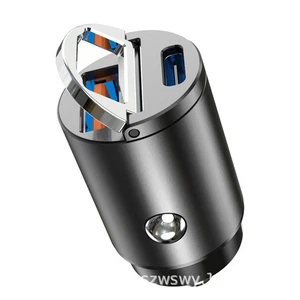 USB PD Chargeur de voiture de type C 30W Adaptateur de charge rapide pour iPhone 11 12 13 Pro Max