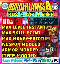 🔥BORDERLANDS 4✨WEAPONS & GEAR, ITEMS MODDED ✴️ GODMODE ✅PC-PS-XBOX✨LEVEL MAX