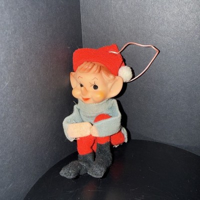 Small Knee Hugger Elf Kitsch Christmas Pixie 1950s Retro Xmas Decor 5 