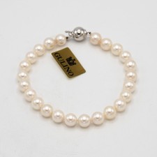 Bracciale HOSHI perle di mare con chiusura in oro bianco 18kt AS.33
