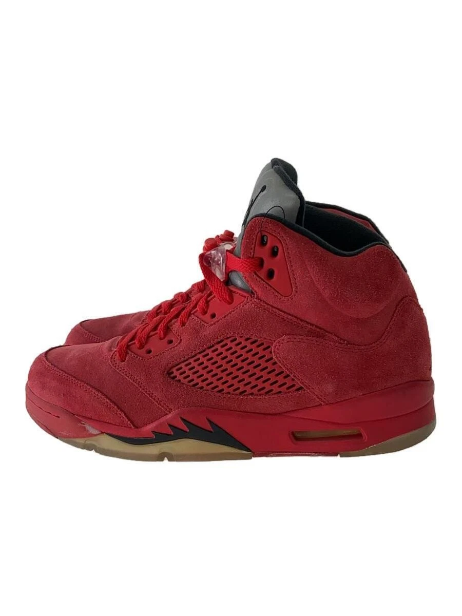 Uomo 9.0US Air Jordan 5 Retro 136027 602 Rosso