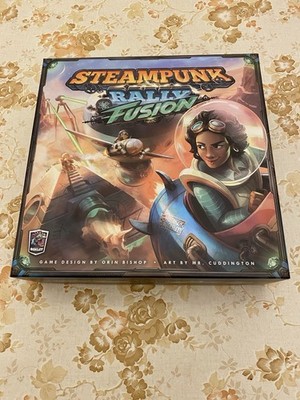 Steampunk Rally Fusion Board Game: Atomic Edition + Promos NEAR MINT Kickstarter