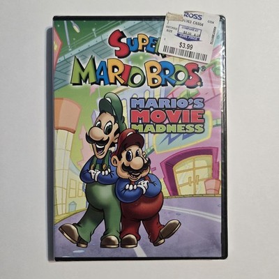 Super Mario Bros. Mario's Movie Madness (DVD, 1990) Sealed
