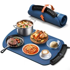 Warming Mat for Food, Food Warming Mat with 7 Temp Master Aadjustable Warming Tr