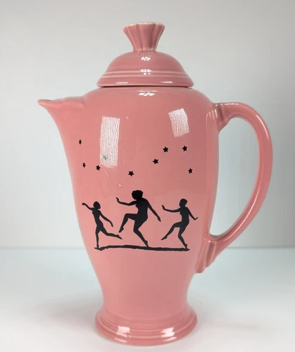 Fiesta Coffee Pot W/Lid Mystique Pattern for MegaChina Dancing Nymphs Rose w/Lid
