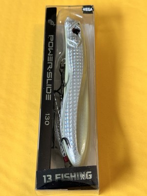 13 Fishing PowerSlide 130 Top Water Walker 5  7/8oz  Shiny Bone
