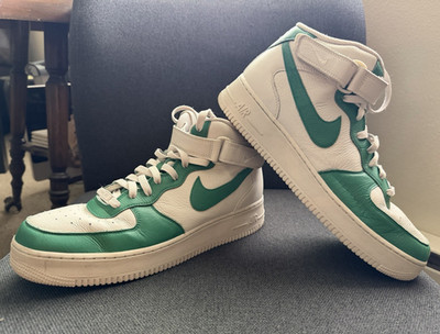 Nike Air Force 1 Mid Men s Mid Top Sneakers White/Green Colorblock DV0806-300