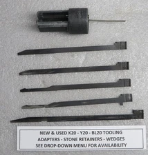 SUNNEN K20-Y20-BL20 TOOLING - ADAPTERS - STONE RETAINERS - WEDGES - NEW & USED