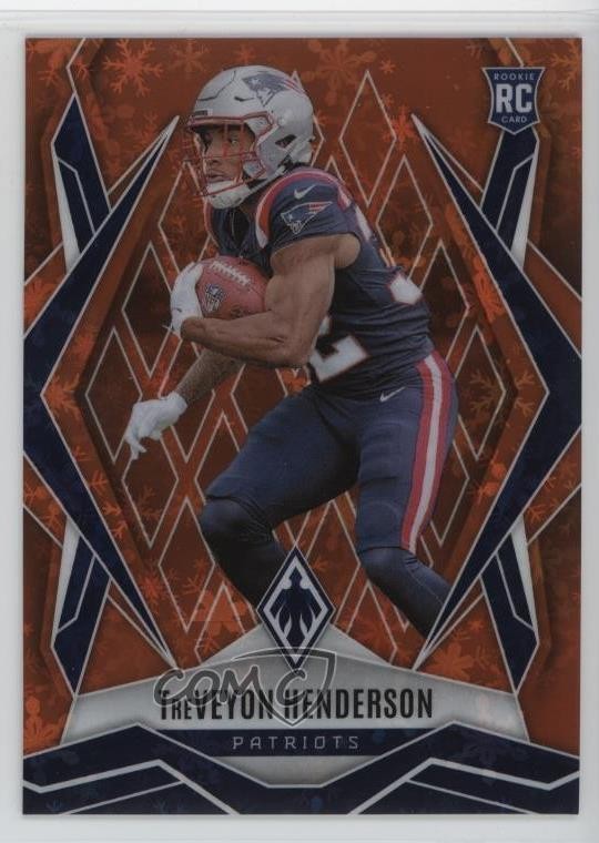 2025 Panini Phoenix Rookies Orange Winter /99 TreVeyon Henderson #187 1l2n