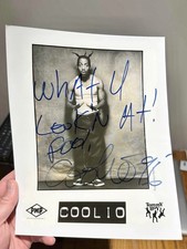*READ* Coolio Autograph Signed Promo Press Photo JSA ACOA Rap Hip Hop