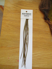 saddle hackle pack whitings and metz olive midge 14-18s  fly tying material