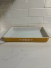 Vintage Pyrex 933 Orange Citrus Daisy Lasagna Dish Pan 13 1/2 x 8 3/4”