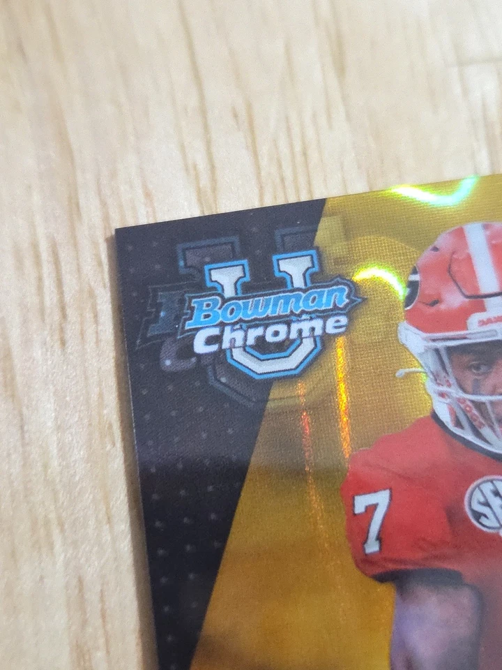 2023 Bowman University DOMINIC LOVETT Gold Lava Refractor Autograph /50 Auto - Image 2 of 4