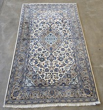 5x8 Ivory Nain Wool Hand Knotted Rug 