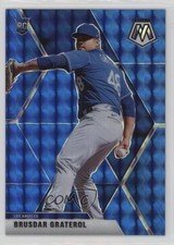 2020 Panini Chronicles Mosaic Blue Prizm 73/99 Brusdar Graterol #56 al8