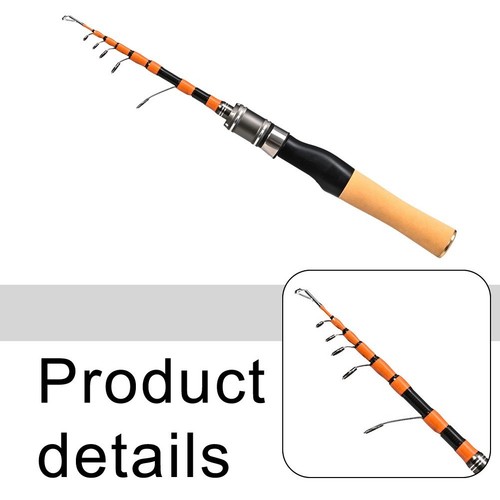 Mini Canna da Pesca Portatile 1 5m per Pesca Trota con Design Ultraleggero - Picture 10 of 13