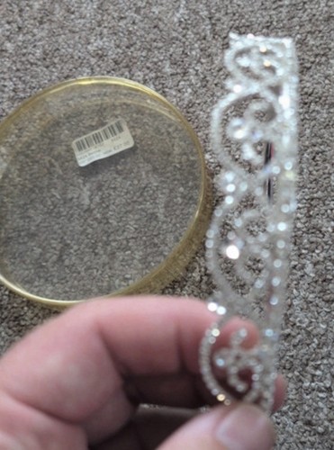 Sterling Silver Sparkling Richard Jon Sasha Bridal tiara - Picture 4 of 4