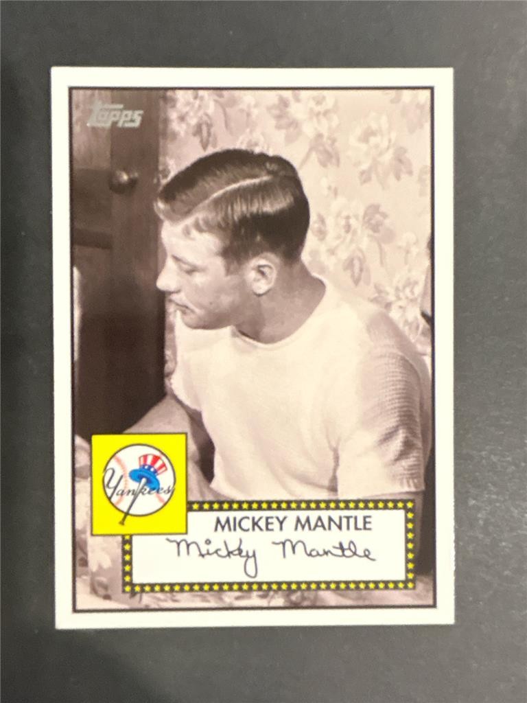 2007 Topps Mickey Mantle Story Insert #MMS2 1952 Topps Design Yankees
