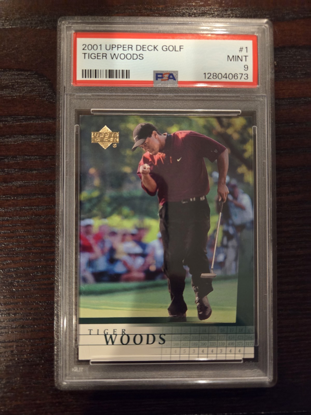 Tiger Woods 2001 Upper Deck Golf #1 Rookie Card RC PSA 9 Mint QTY