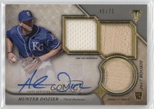 2017 Topps Triple Threads Silver 45/75 Hunter Dozier #RPA-HD Auto 0n8h