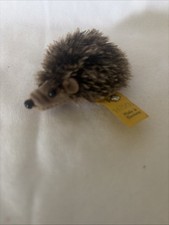 Steiff Miniature Hedgehog 1670/06 Vintage, Germany Original Button Tag