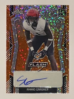 2022 Leaf Orange Flash rookie autograph /6 Sauce Gardner 