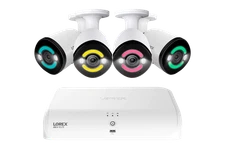 Lorex 4K+12MP Outdoor Security Camera System, 4 IP Wired Bullet Camera (M.Ref)