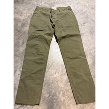 Nili Lotan Jenna Cargo Pants Womens 2 Army Green Pockets Frayed Hem Outdoor