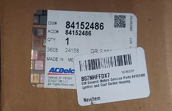 Original Lenkschloss  84152486 für Opel,Adam,Astra,Casca,Corsa,Insig,Mer,Mok,Zaf - Bild 3 von 4