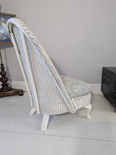 Lloyd Loom Nursing chair Bedroom Chair with sprung upholstered seat Postage Av - Picture 10 of 18