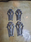 Vintage Art Deco Large Silvertone Jewelry Pieces Rhinestones