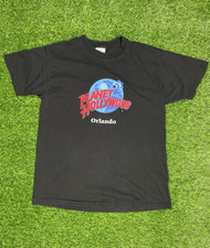 Vintage Planet Hollywood Shirt Orlando Single Stitched USA Made 90s Large Black