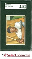 1951 BOWMAN #305 WILLIE MAYS RC GIANTS HOF SGC 4.5