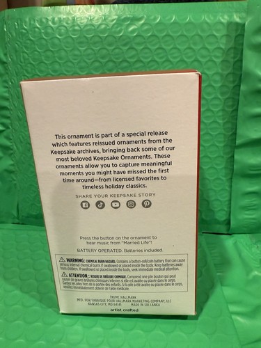2019/2024 Hallmark QXD6219/QXV1184 "Disney and Pixar's Up" Ornament BALLOONS - Picture 3 of 4