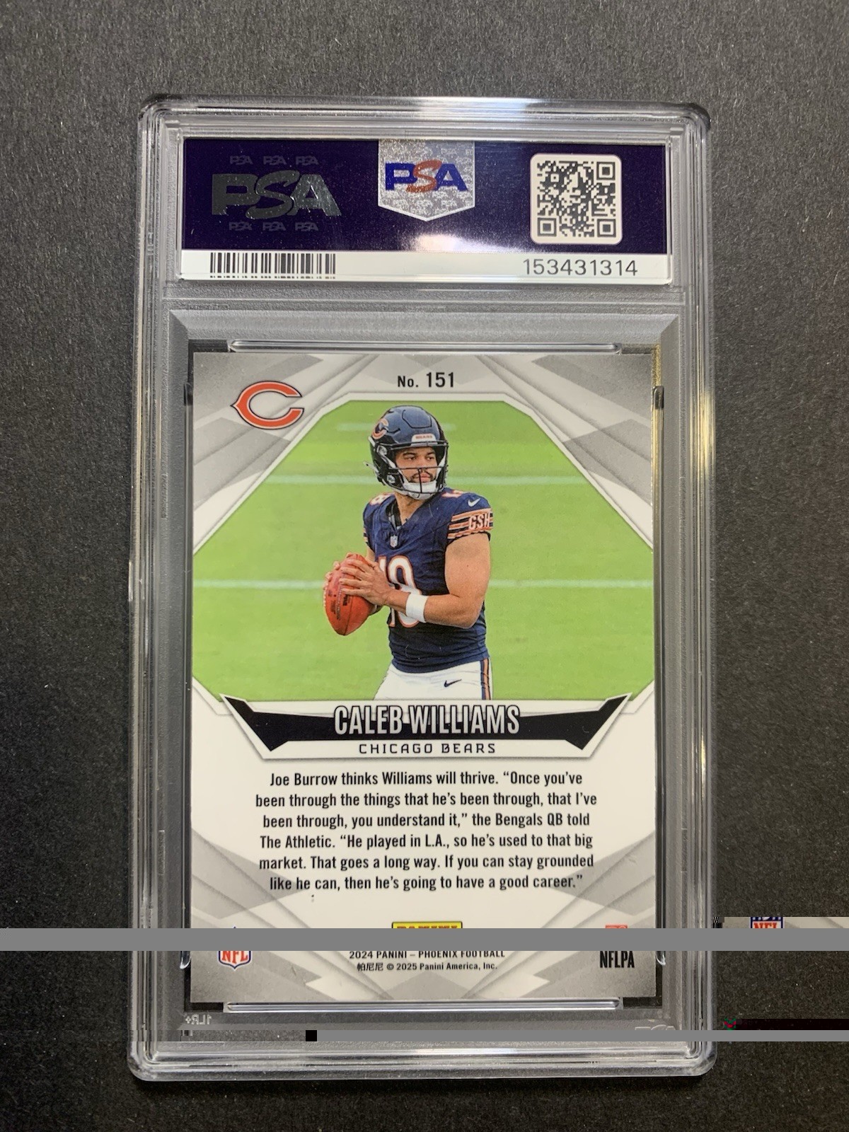 2024 Panini Phoenix - Rookies Caleb Williams #151 Pandora (RC) PSA 10 GEM view 3
