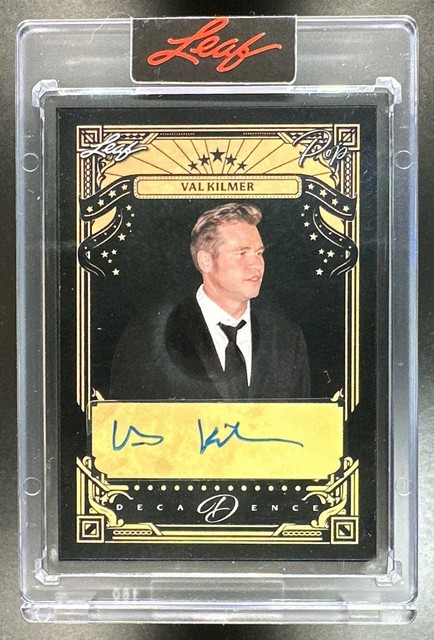 2026 Leaf Decadence Val Kilmer #DP-VK1 Pop Black 1/1 Auto